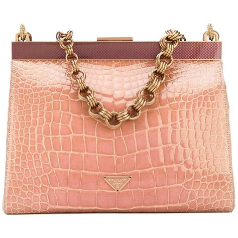 pink alligator prada purse|farfetch Prada bags.